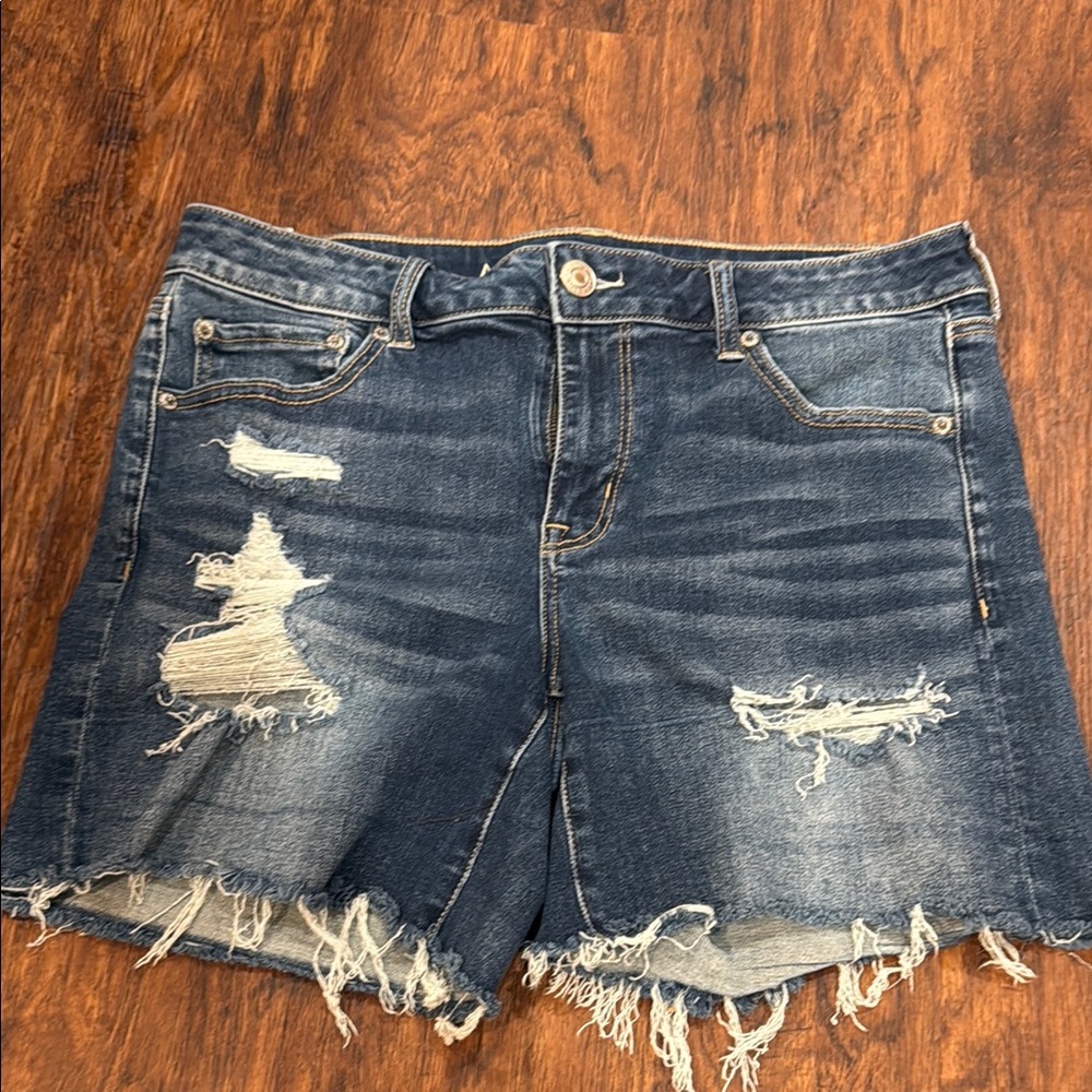 Distressed Denim Women's Shorts